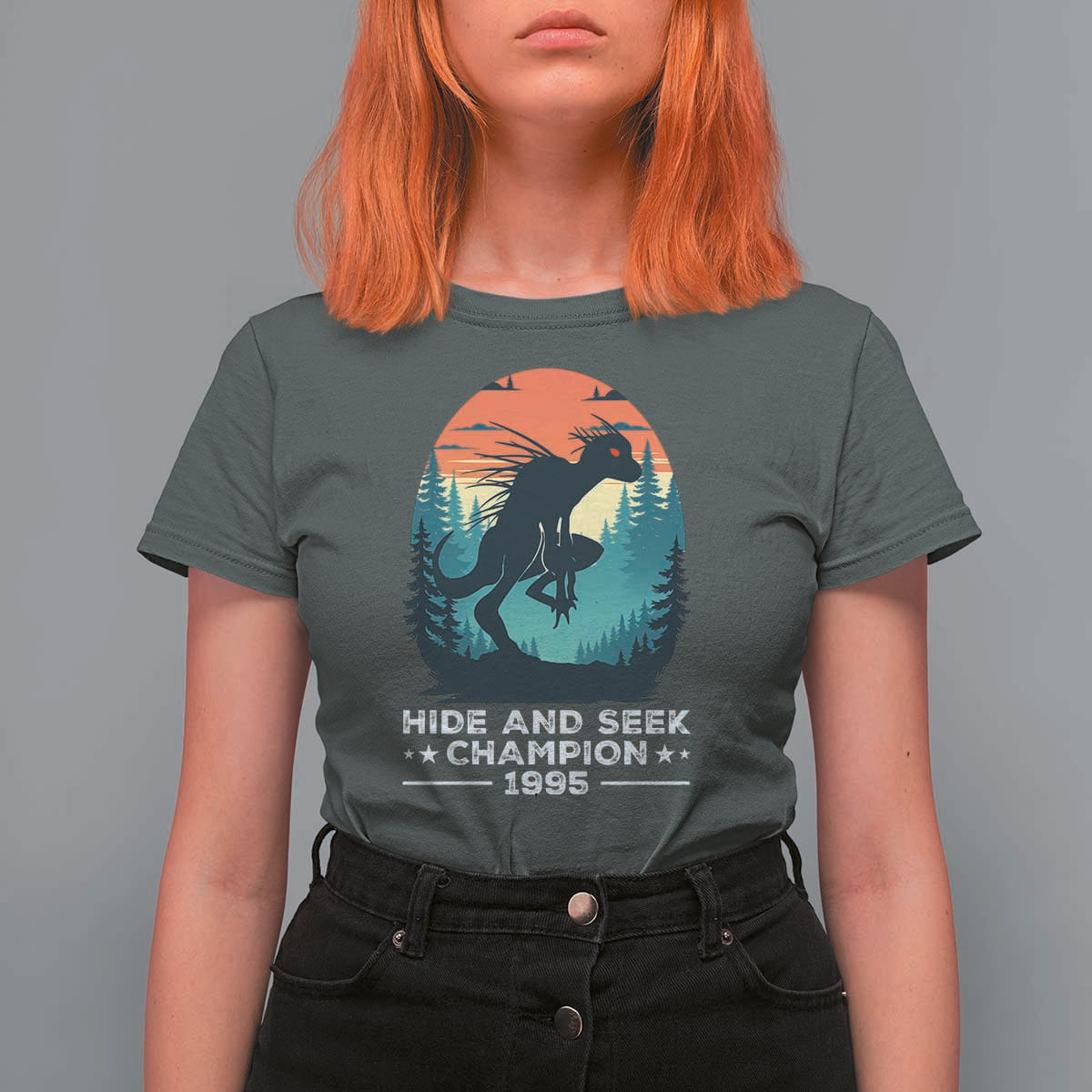 Chupacabra T Shirt For Women Gothic Humor Hide And Seek Champion Gift - Wonder Print Shop