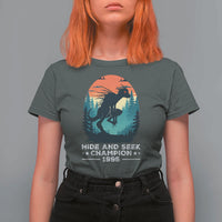 Chupacabra T Shirt For Women Gothic Humor Hide And Seek Champion Gift - Wonder Print Shop