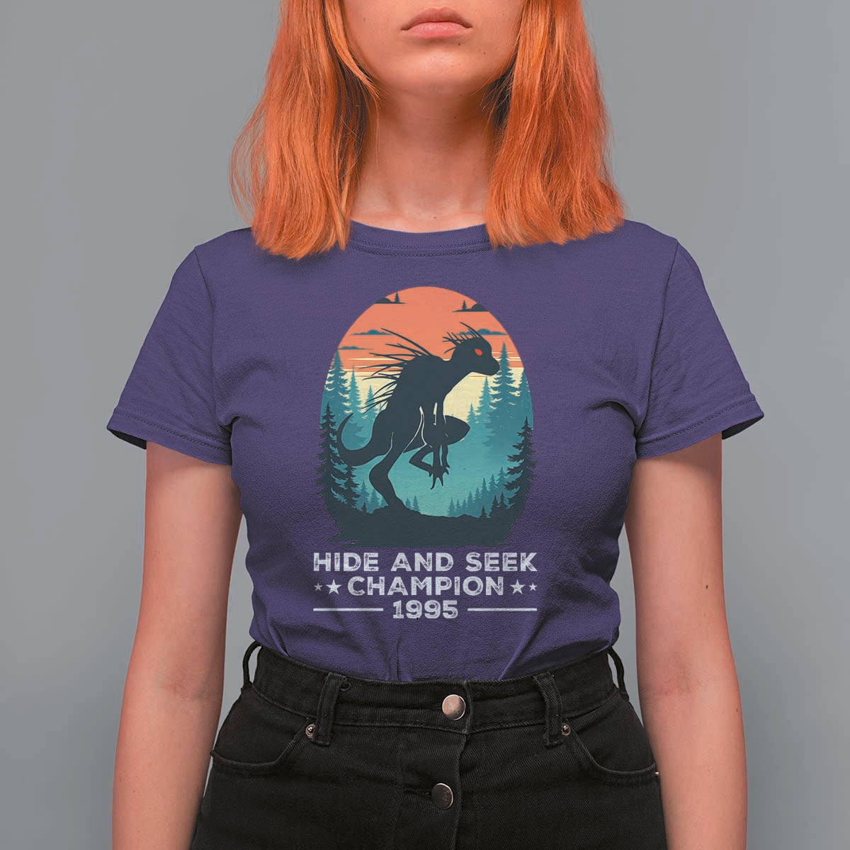 Chupacabra T Shirt For Women Gothic Humor Hide And Seek Champion Gift - Wonder Print Shop