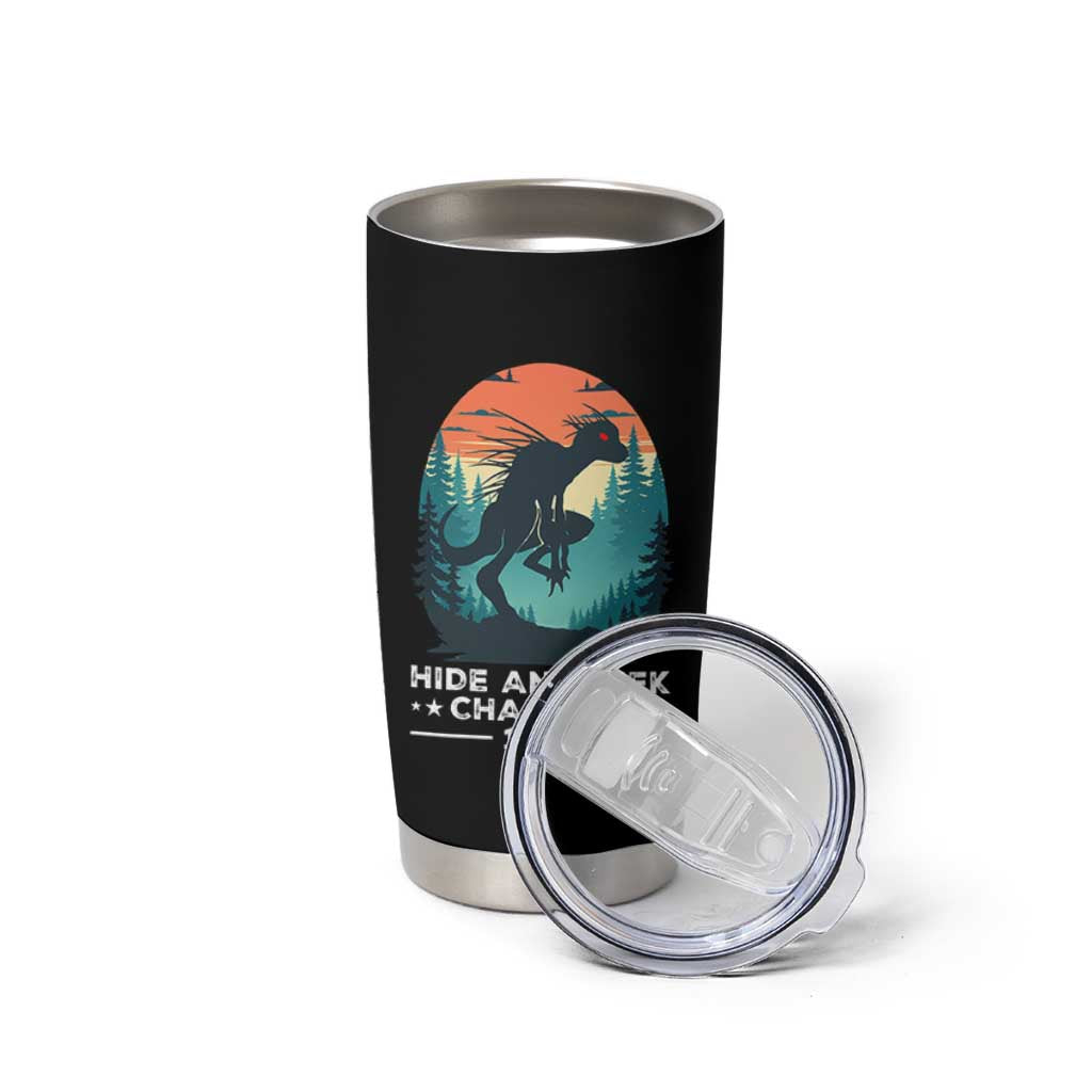 Chupacabra Tumbler Cup Gothic Humor Hide And Seek Champion Gift