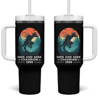 Chupacabra Tumbler With Handle Gothic Humor Hide And Seek Champion Gift