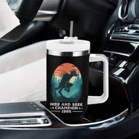 Chupacabra Tumbler With Handle Gothic Humor Hide And Seek Champion Gift