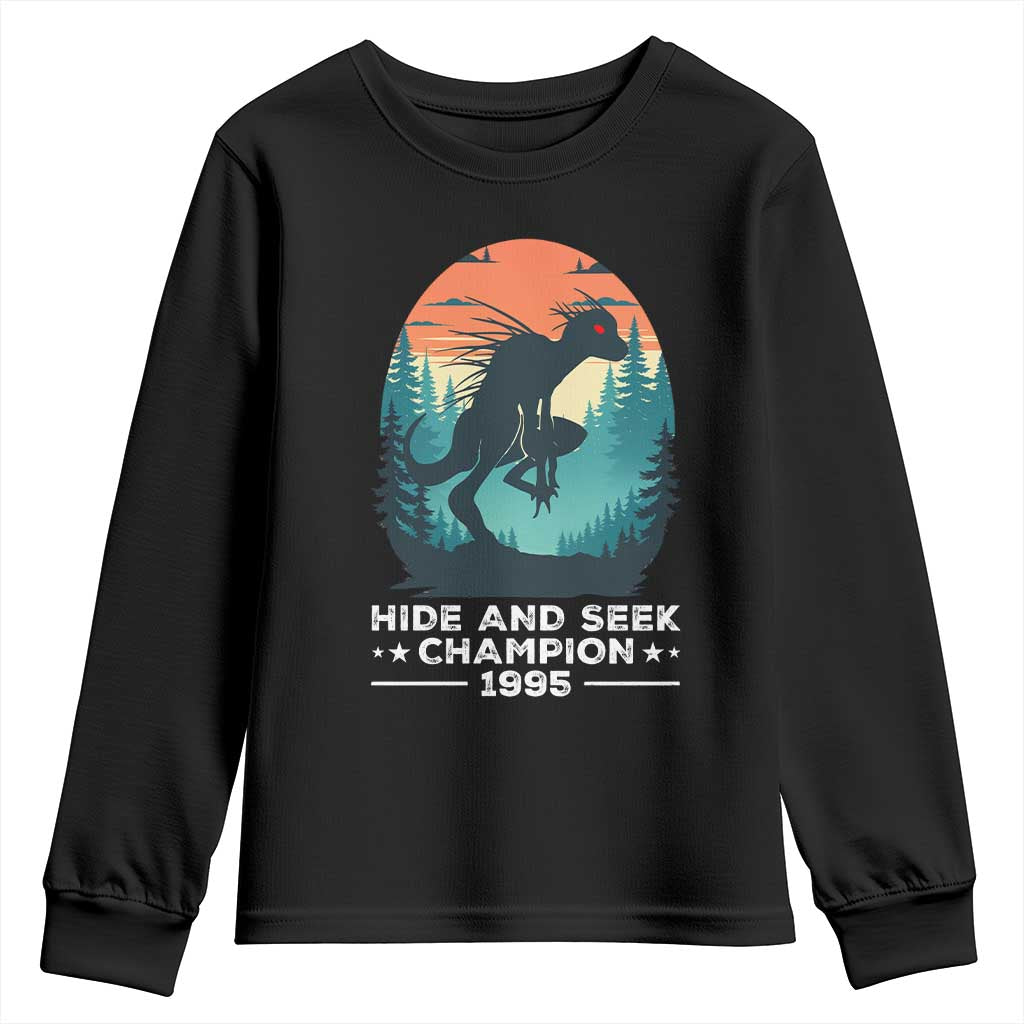 Chupacabra Youth Sweatshirt Gothic Humor Hide And Seek Champion Gift - Wonder Print Shop