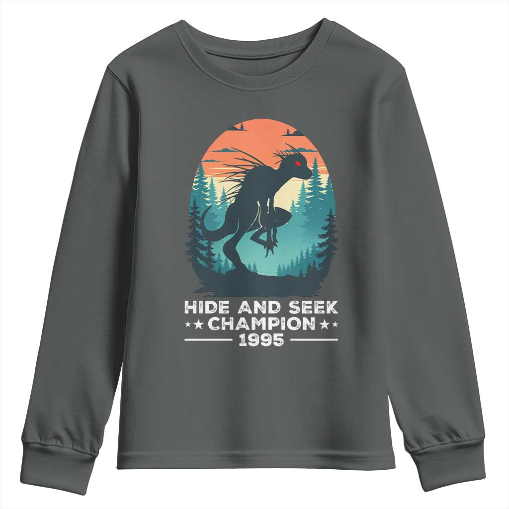 Chupacabra Youth Sweatshirt Gothic Humor Hide And Seek Champion Gift - Wonder Print Shop