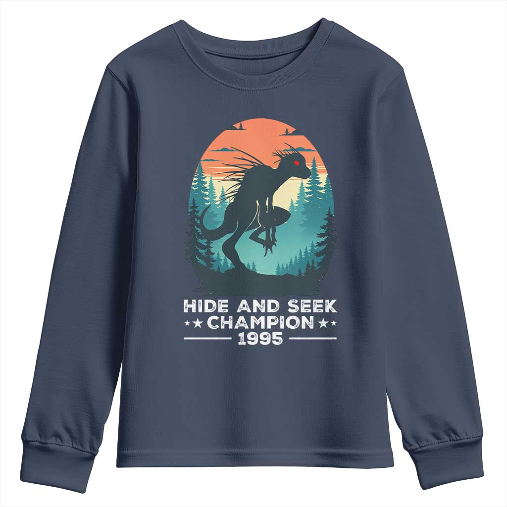 Chupacabra Youth Sweatshirt Gothic Humor Hide And Seek Champion Gift - Wonder Print Shop