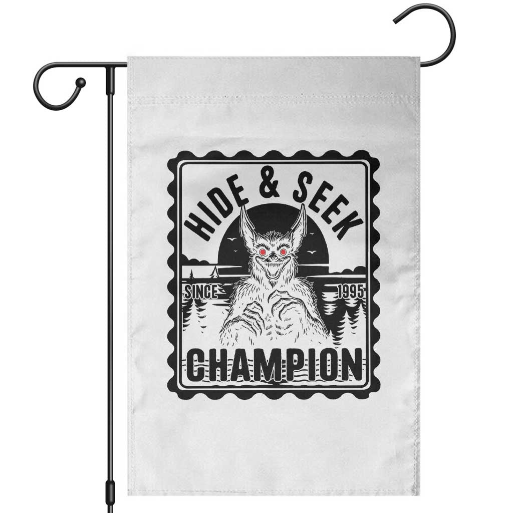 Chupacabra Hide And Seek Champion Since 1995 Garden Flag Cryptid Gift - Wonder Print Shop