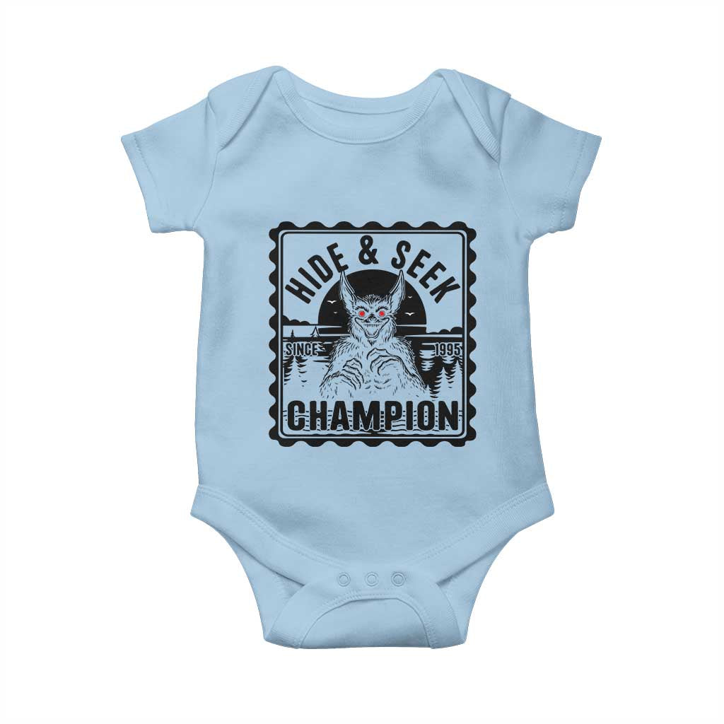Chupacabra Hide And Seek Champion Since 1995 Baby Onesie Cryptid Gift - Wonder Print Shop