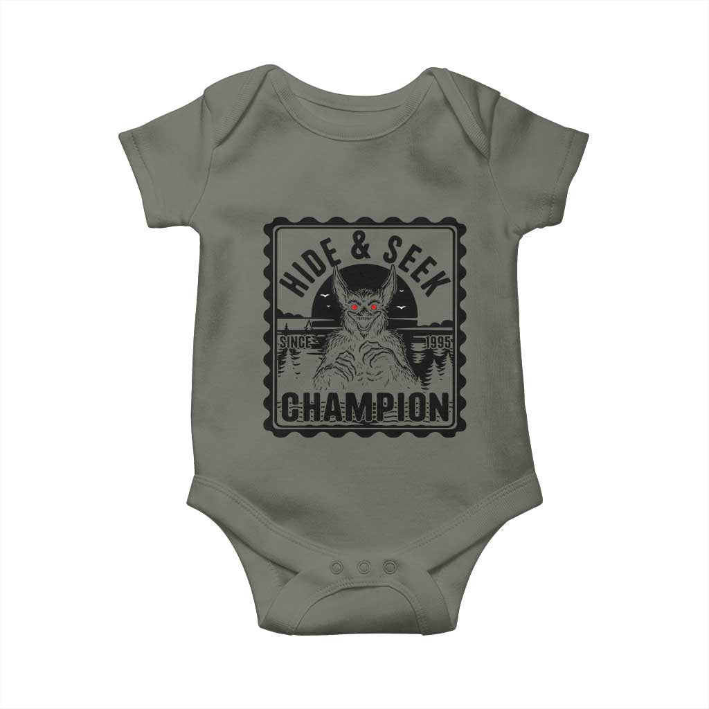 Chupacabra Hide And Seek Champion Since 1995 Baby Onesie Cryptid Gift - Wonder Print Shop