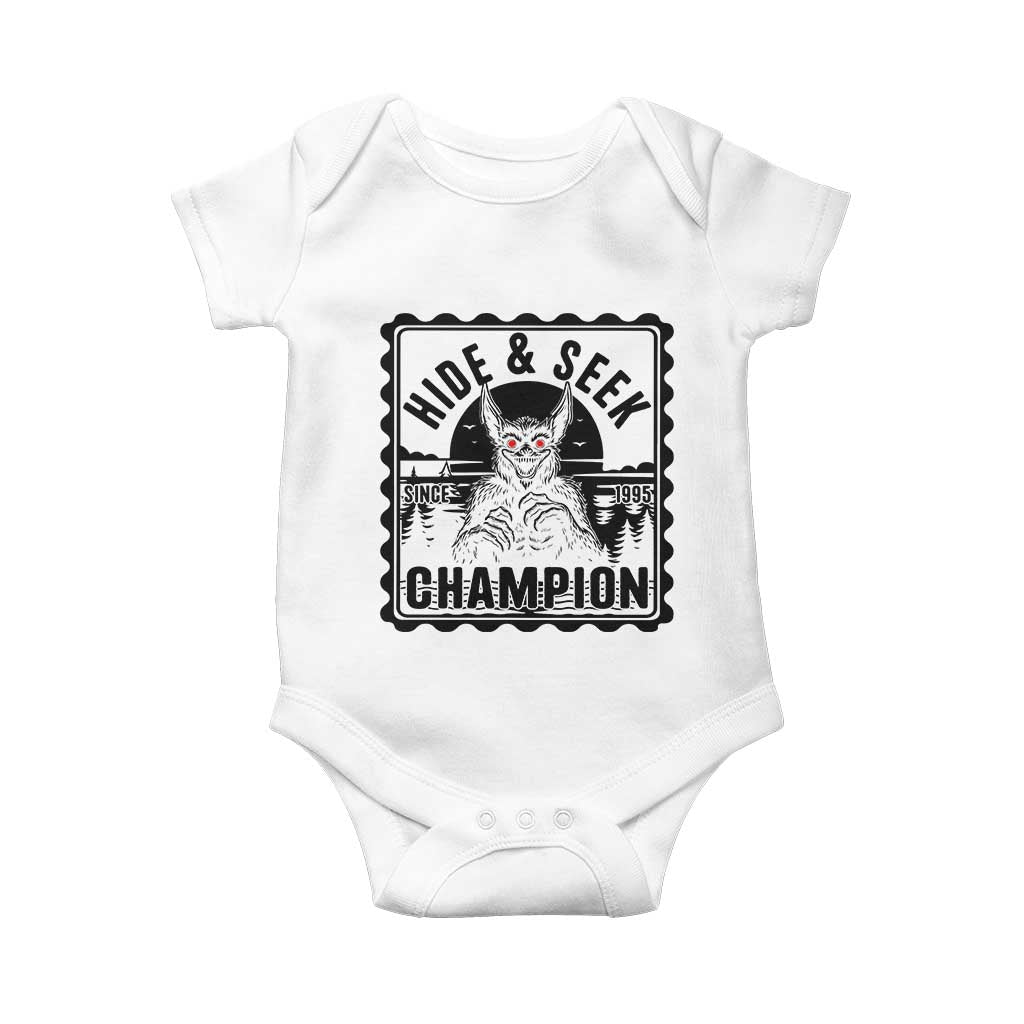 Chupacabra Hide And Seek Champion Since 1995 Baby Onesie Cryptid Gift - Wonder Print Shop