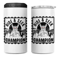 Chupacabra Hide And Seek Champion Since 1995 4 in 1 Can Cooler Tumbler Cryptid Gift