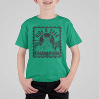 Chupacabra Hide And Seek Champion Since 1995 T Shirt For Kid Cryptid Gift - Wonder Print Shop