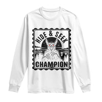Chupacabra Hide And Seek Champion Since 1995 Long Sleeve Shirt Cryptid Gift - Wonder Print Shop