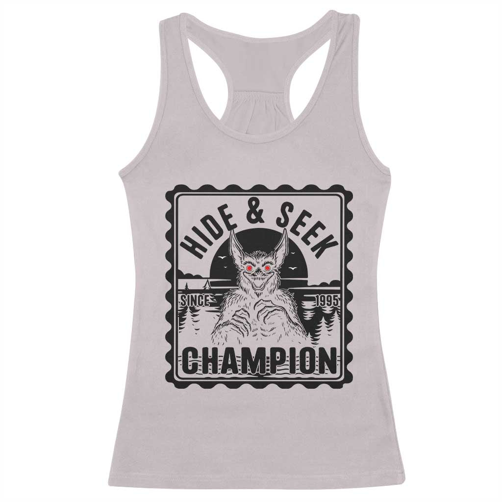Chupacabra Hide And Seek Champion Since 1995 Racerback Tank Top Cryptid Gift - Wonder Print Shop