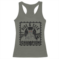 Chupacabra Hide And Seek Champion Since 1995 Racerback Tank Top Cryptid Gift - Wonder Print Shop