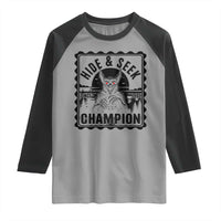 Chupacabra Hide And Seek Champion Since 1995 Raglan Shirt Cryptid Gift - Wonder Print Shop