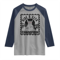 Chupacabra Hide And Seek Champion Since 1995 Raglan Shirt Cryptid Gift - Wonder Print Shop