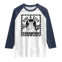 Chupacabra Hide And Seek Champion Since 1995 Raglan Shirt Cryptid Gift - Wonder Print Shop