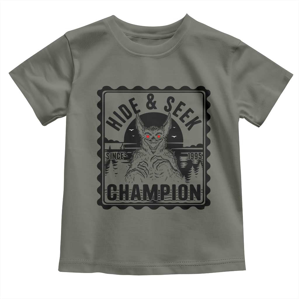 Chupacabra Hide And Seek Champion Since 1995 Toddler T Shirt Cryptid Gift - Wonder Print Shop