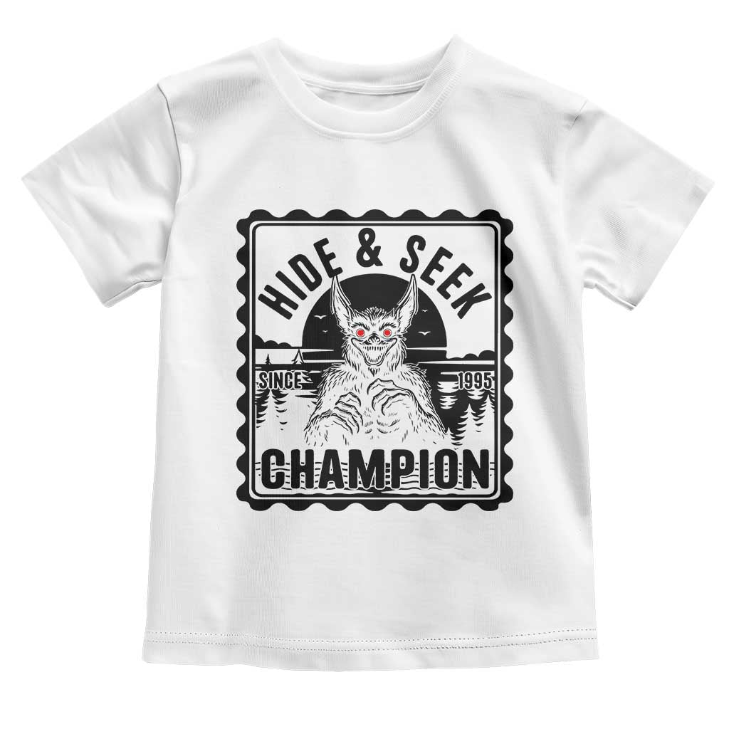Chupacabra Hide And Seek Champion Since 1995 Toddler T Shirt Cryptid Gift - Wonder Print Shop