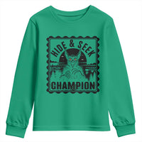Chupacabra Hide And Seek Champion Since 1995 Youth Sweatshirt Cryptid Gift - Wonder Print Shop