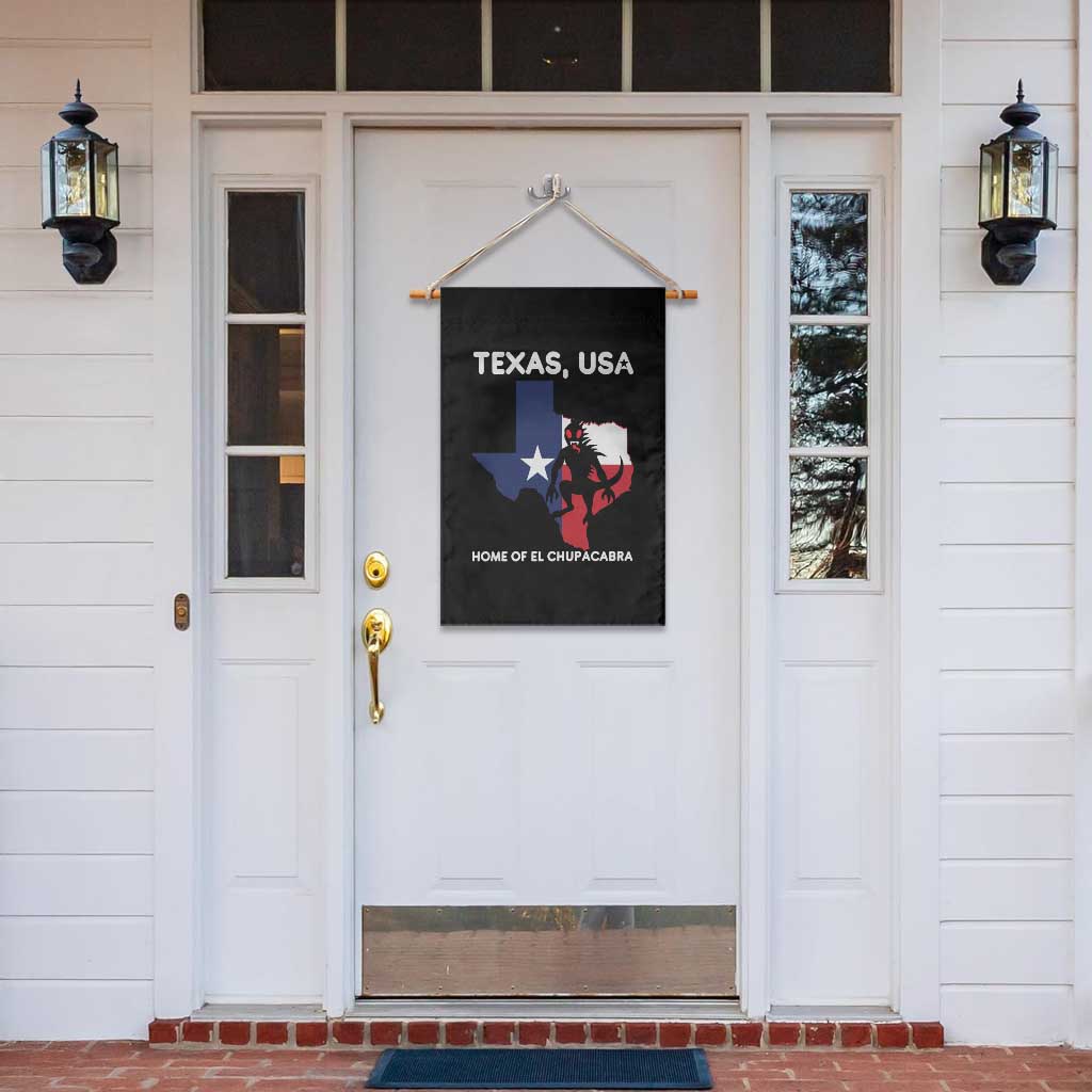 Chupacabra Texas Garden Flag Home Of El Chupacabra Gothic Horror Gift - Wonder Print Shop
