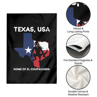 Chupacabra Texas Garden Flag Home Of El Chupacabra Gothic Horror Gift - Wonder Print Shop