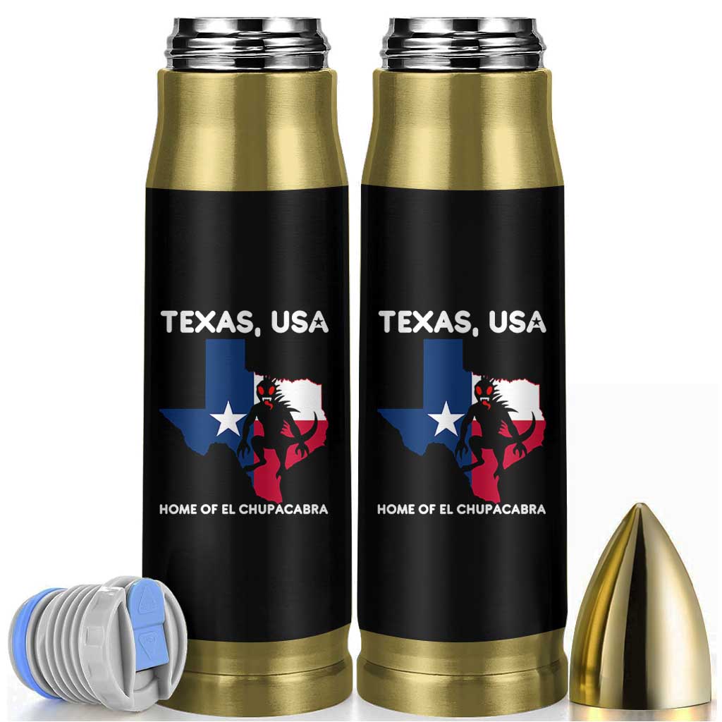 Chupacabra Texas Bullet Tumbler Home Of El Chupacabra Gothic Horror Gift