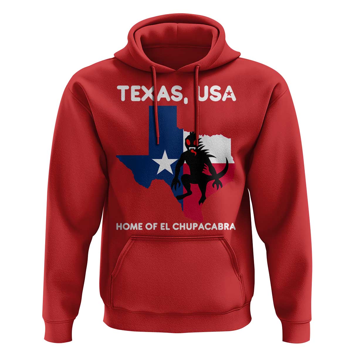 Chupacabra Texas Hoodie Home Of El Chupacabra Gothic Horror Gift - Wonder Print Shop