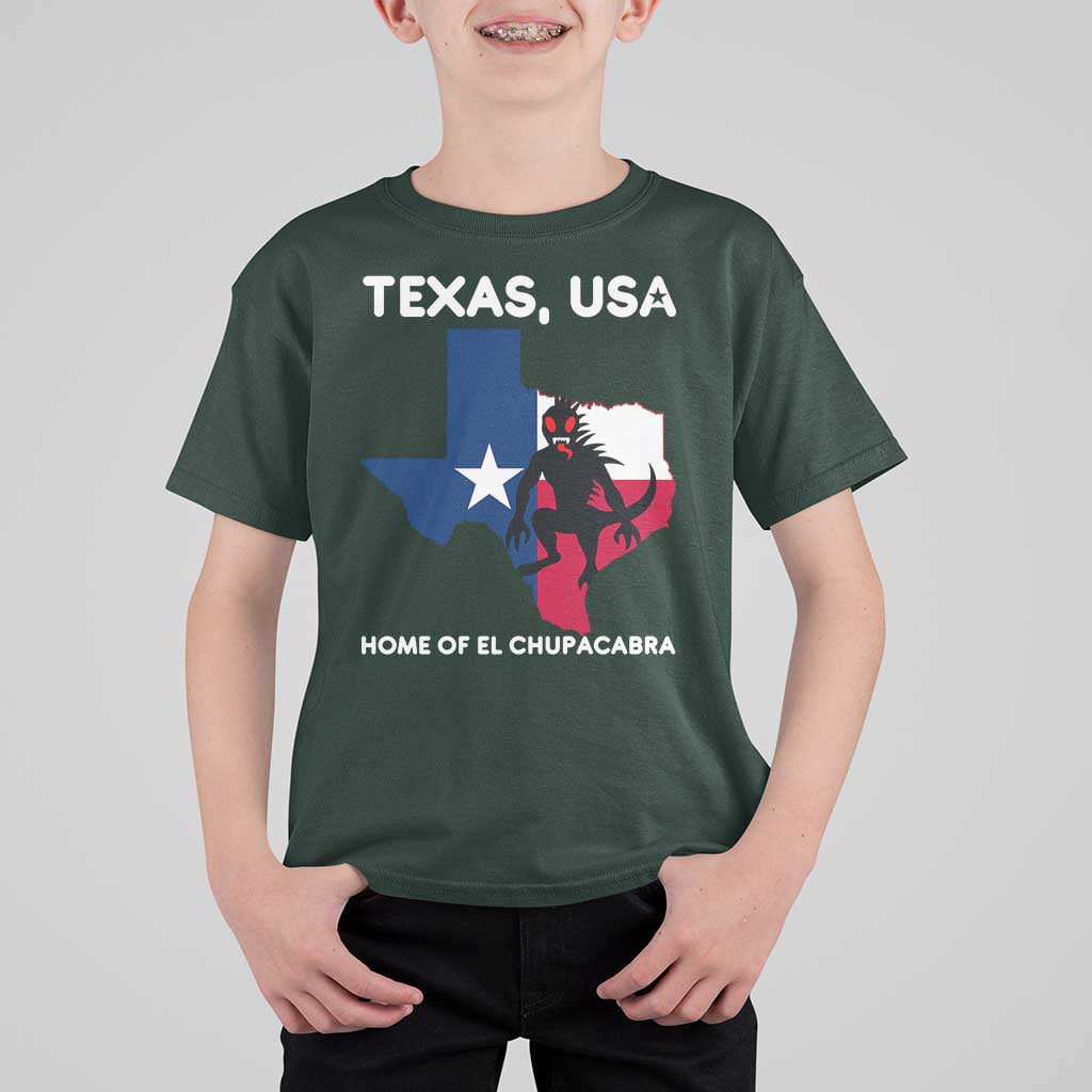 Chupacabra Texas T Shirt For Kid Home Of El Chupacabra Gothic Horror Gift - Wonder Print Shop