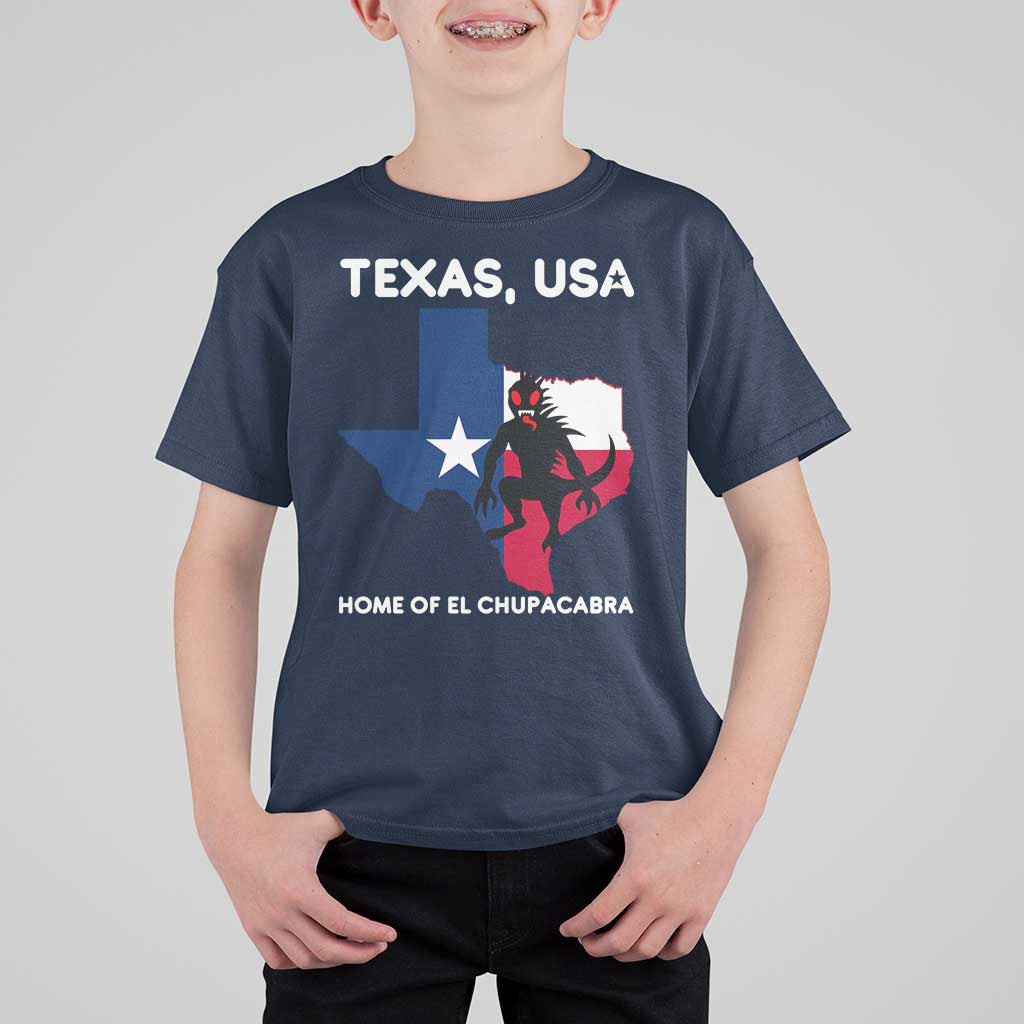 Chupacabra Texas T Shirt For Kid Home Of El Chupacabra Gothic Horror Gift - Wonder Print Shop