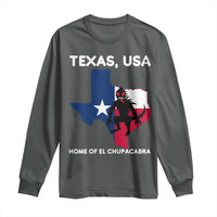 Chupacabra Texas Long Sleeve Shirt Home Of El Chupacabra Gothic Horror Gift - Wonder Print Shop