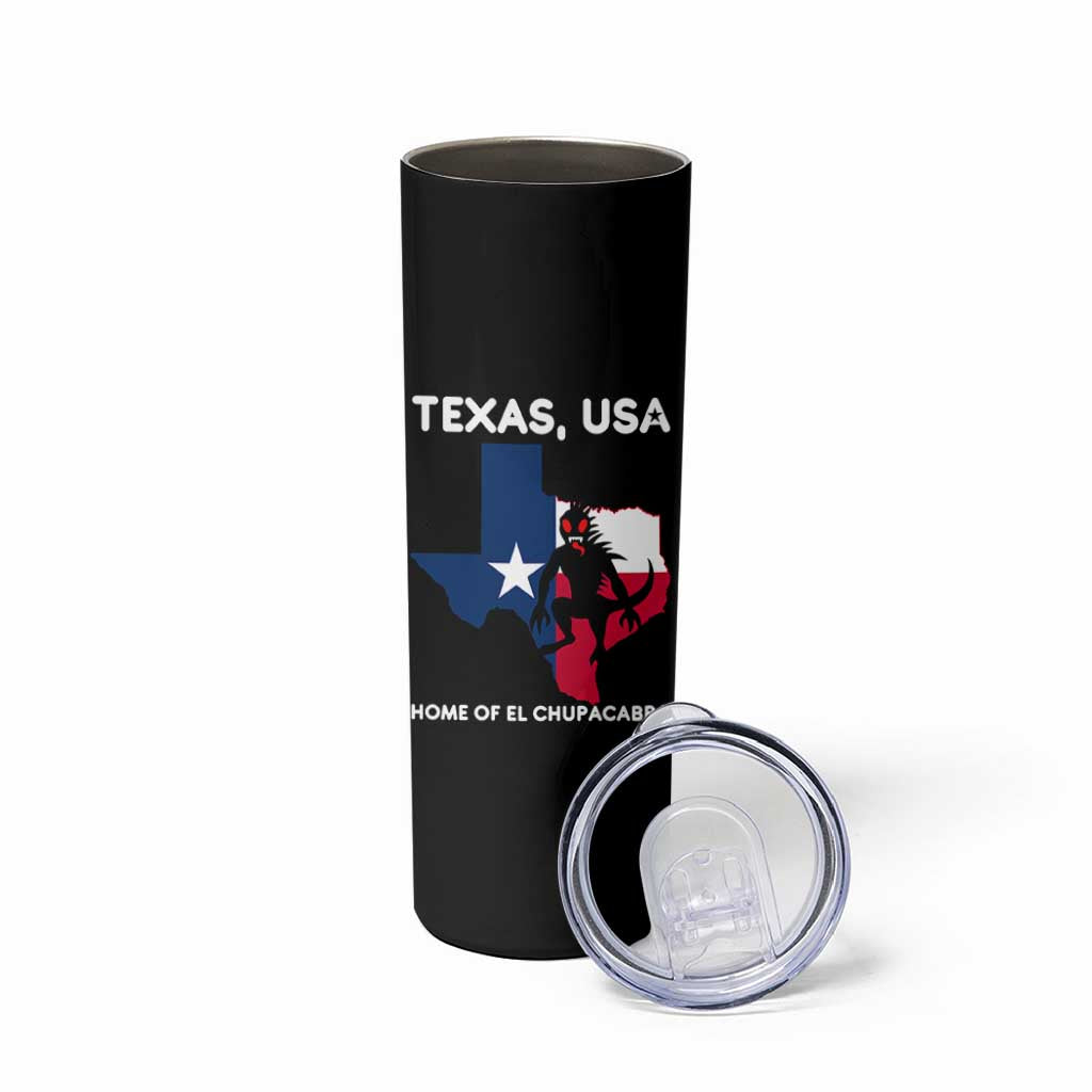 Chupacabra Texas Skinny Tumbler Home Of El Chupacabra Gothic Horror Gift