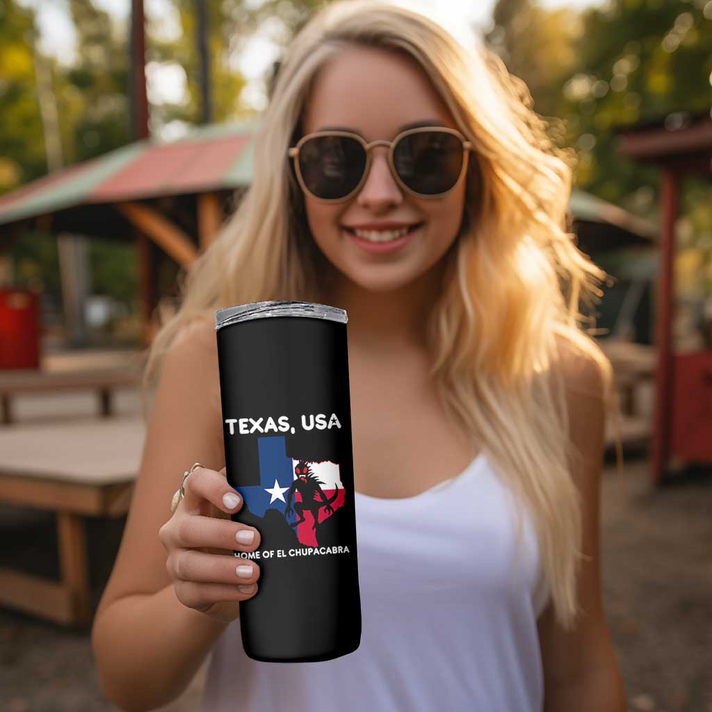 Chupacabra Texas Skinny Tumbler Home Of El Chupacabra Gothic Horror Gift