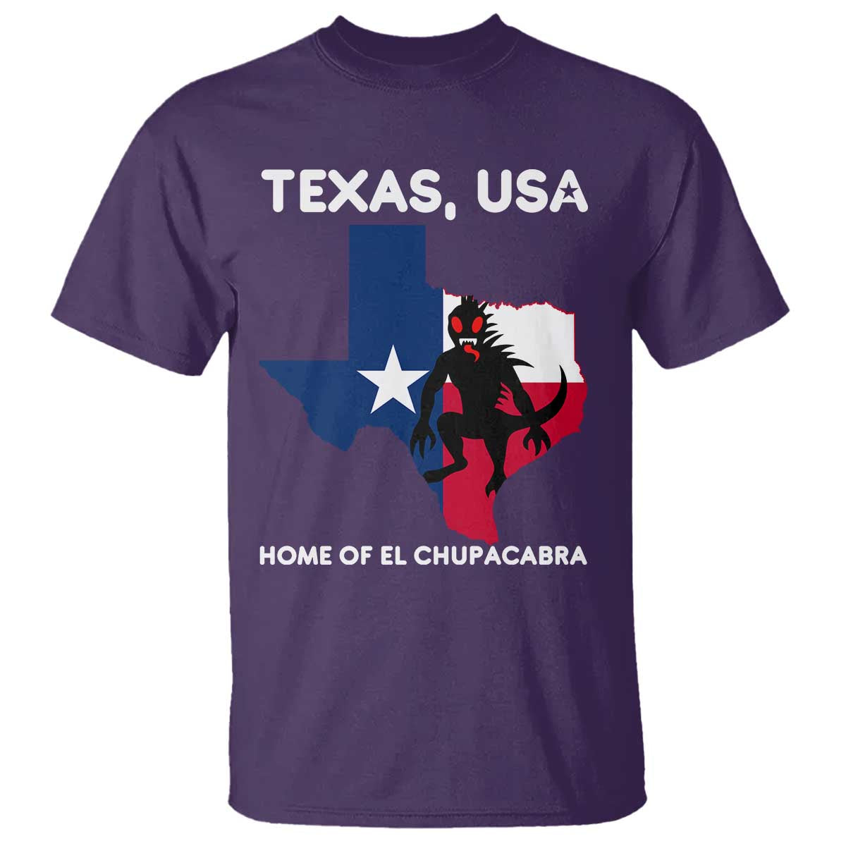 Chupacabra Texas T Shirt Home Of El Chupacabra Gothic Horror Gift - Wonder Print Shop