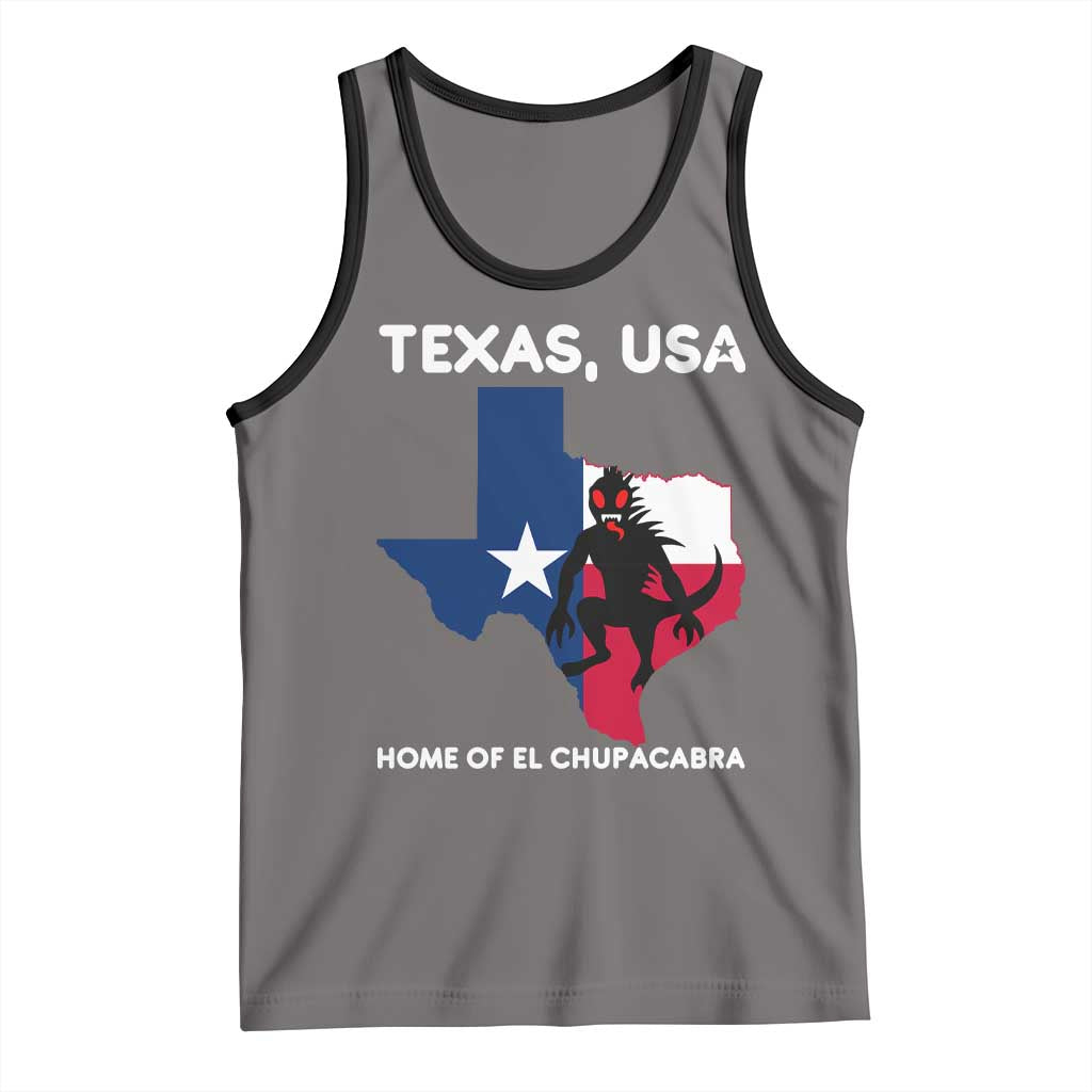 Chupacabra Texas Tank Top Home Of El Chupacabra Gothic Horror Gift - Wonder Print Shop