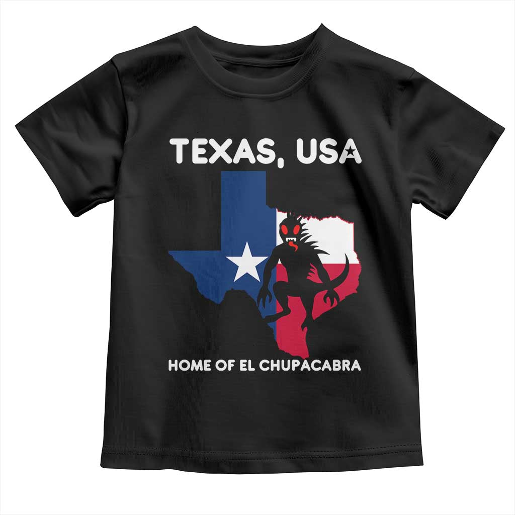 Chupacabra Texas Toddler T Shirt Home Of El Chupacabra Gothic Horror Gift - Wonder Print Shop