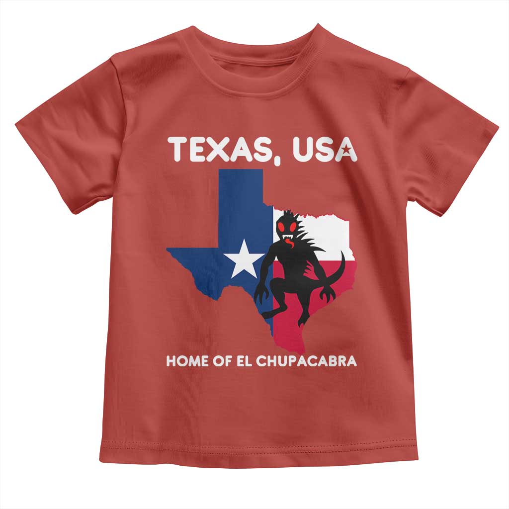 Chupacabra Texas Toddler T Shirt Home Of El Chupacabra Gothic Horror Gift - Wonder Print Shop
