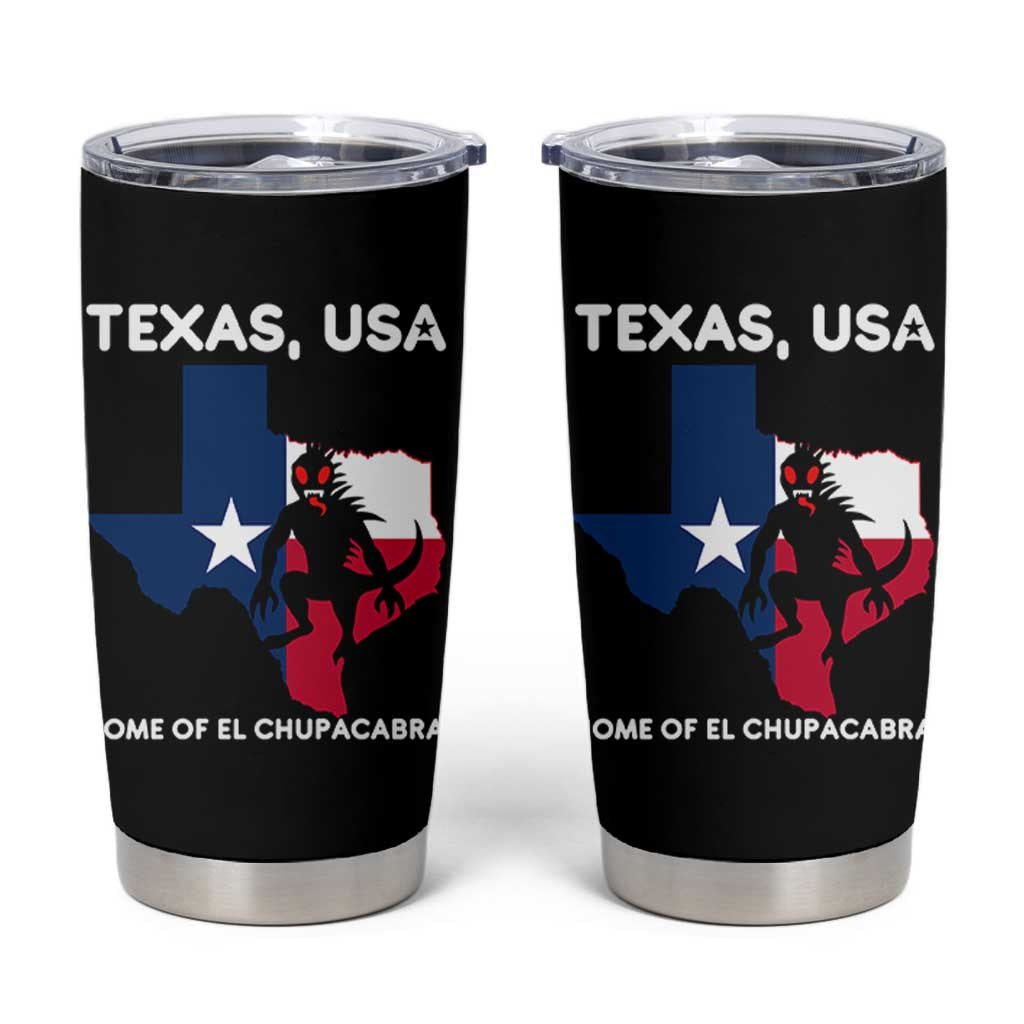 Chupacabra Texas Tumbler Cup Home Of El Chupacabra Gothic Horror Gift