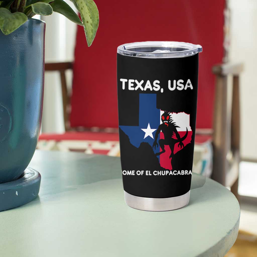 Chupacabra Texas Tumbler Cup Home Of El Chupacabra Gothic Horror Gift