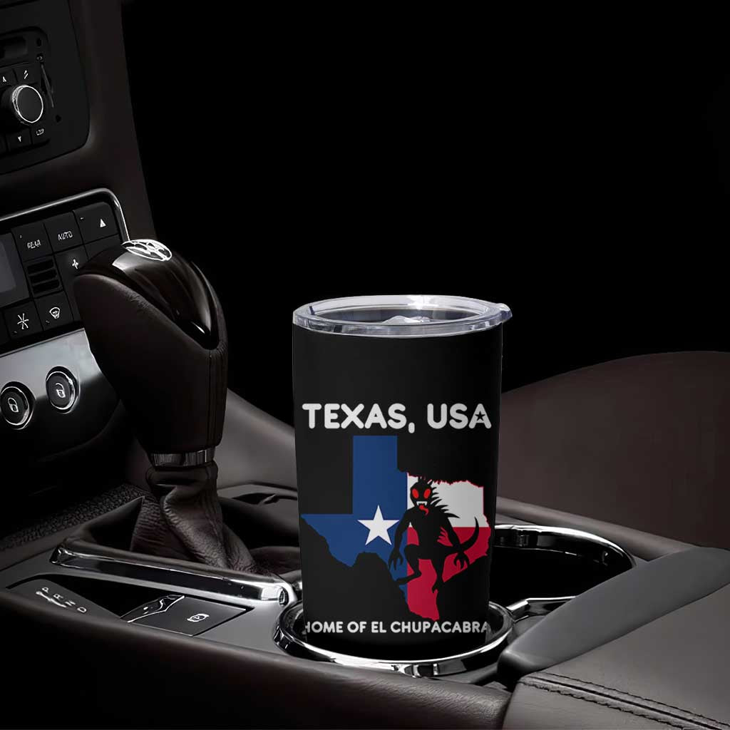 Chupacabra Texas Tumbler Cup Home Of El Chupacabra Gothic Horror Gift
