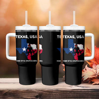 Chupacabra Texas Tumbler With Handle Home Of El Chupacabra Gothic Horror Gift