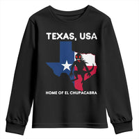 Chupacabra Texas Youth Sweatshirt Home Of El Chupacabra Gothic Horror Gift - Wonder Print Shop