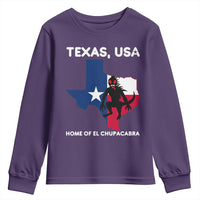 Chupacabra Texas Youth Sweatshirt Home Of El Chupacabra Gothic Horror Gift - Wonder Print Shop