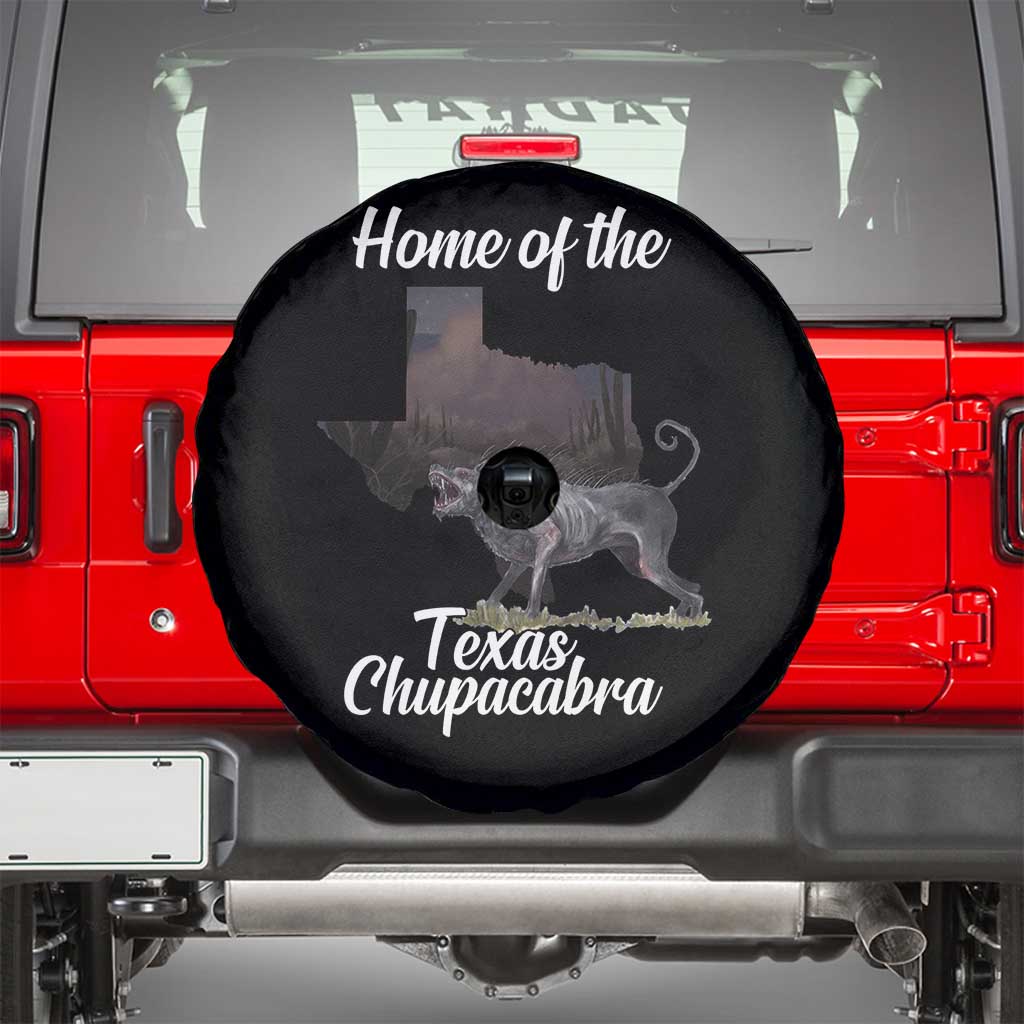 Chupacabra Spare Tire Cover Home Of The Texas Gothic Folklore Gift - Wonder Print Shop