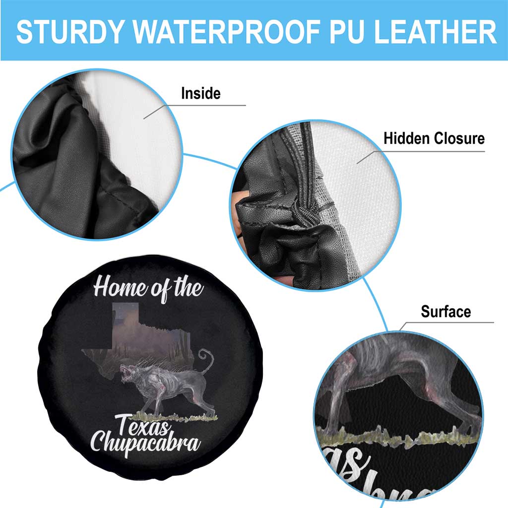 Chupacabra Spare Tire Cover Home Of The Texas Gothic Folklore Gift - Wonder Print Shop