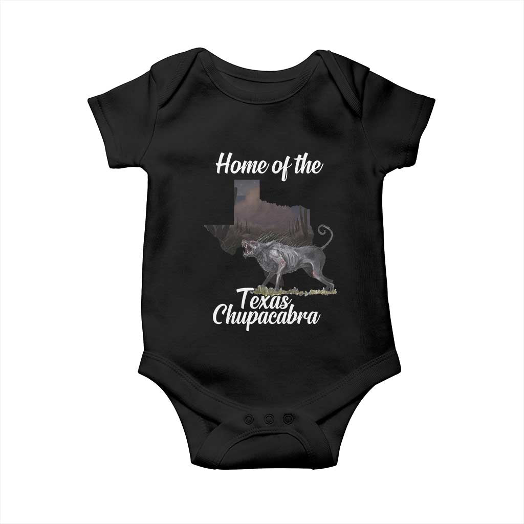 Chupacabra Baby Onesie Home Of The Texas Gothic Folklore Gift - Wonder Print Shop