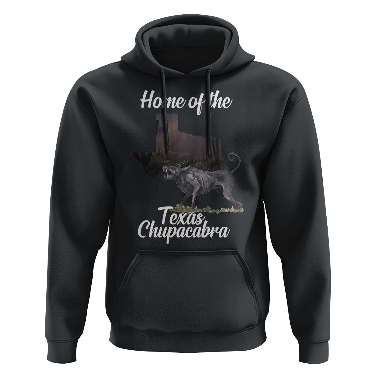 Chupacabra Hoodie Home Of The Texas Gothic Folklore Gift - Wonder Print Shop