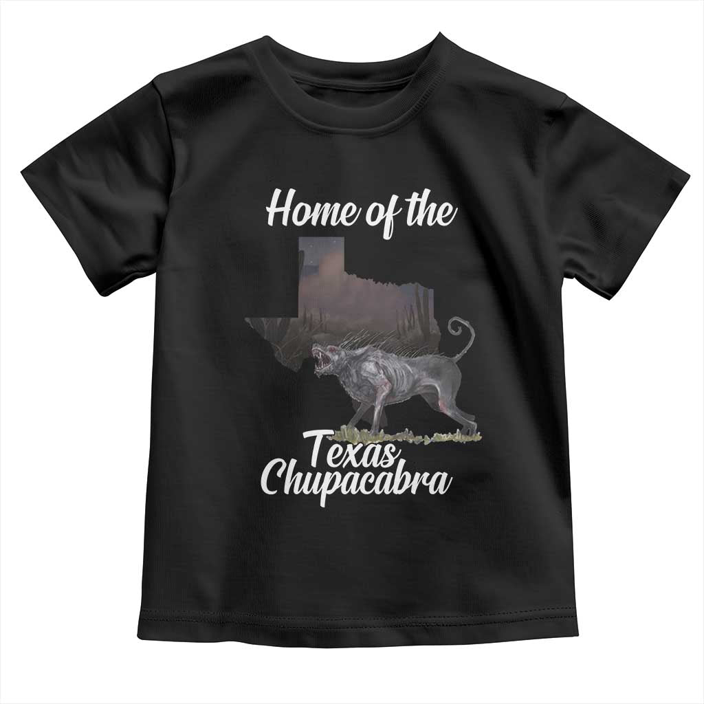 Chupacabra Toddler T Shirt Home Of The Texas Gothic Folklore Gift - Wonder Print Shop