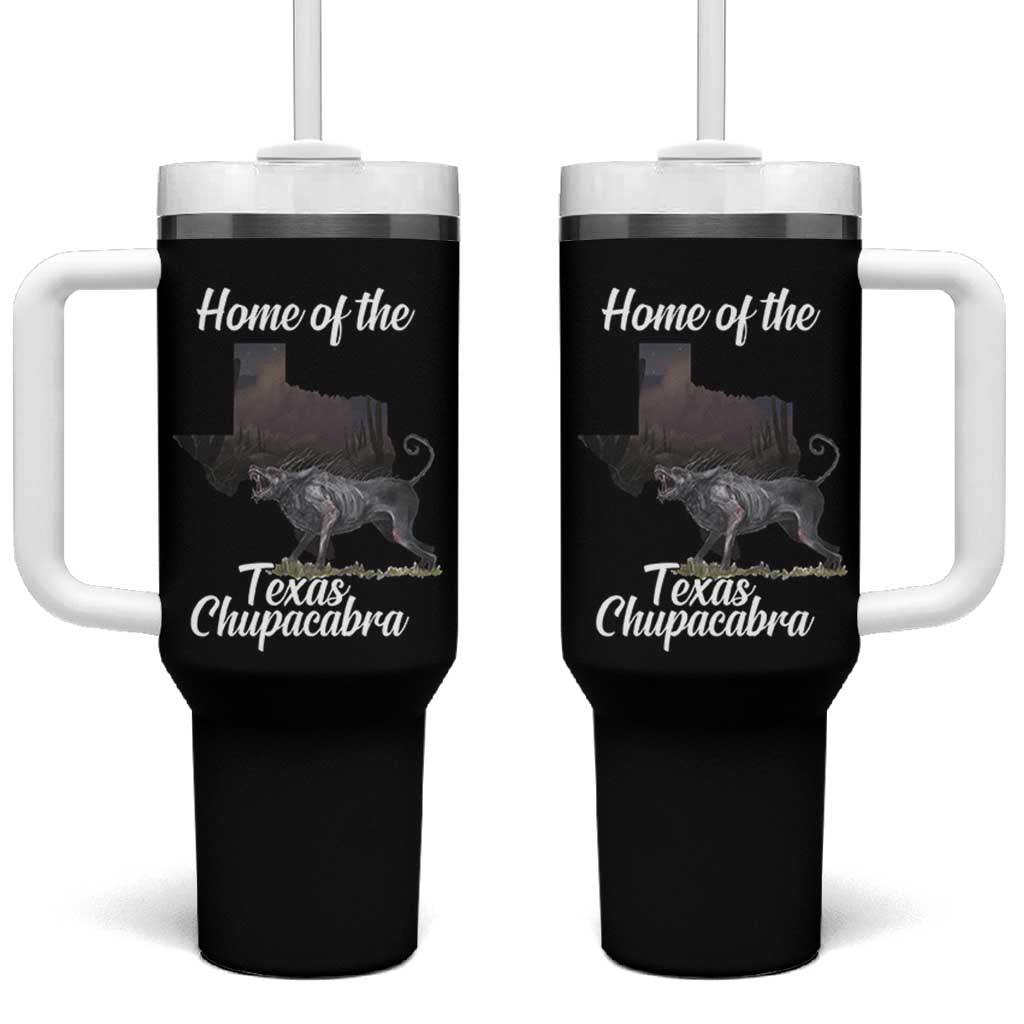 Chupacabra Tumbler With Handle Home Of The Texas Gothic Folklore Gift