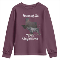 Chupacabra Youth Sweatshirt Home Of The Texas Gothic Folklore Gift - Wonder Print Shop